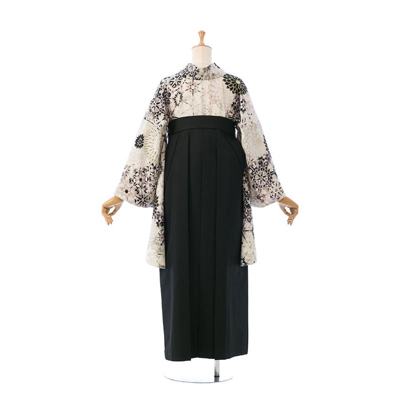レンタル着物|卒業袴|中村里砂|裄長|163〜168cm|卒業式袴セットレンタル(白系)|卒業袴(普通サイズ)HAGD44Aの画像