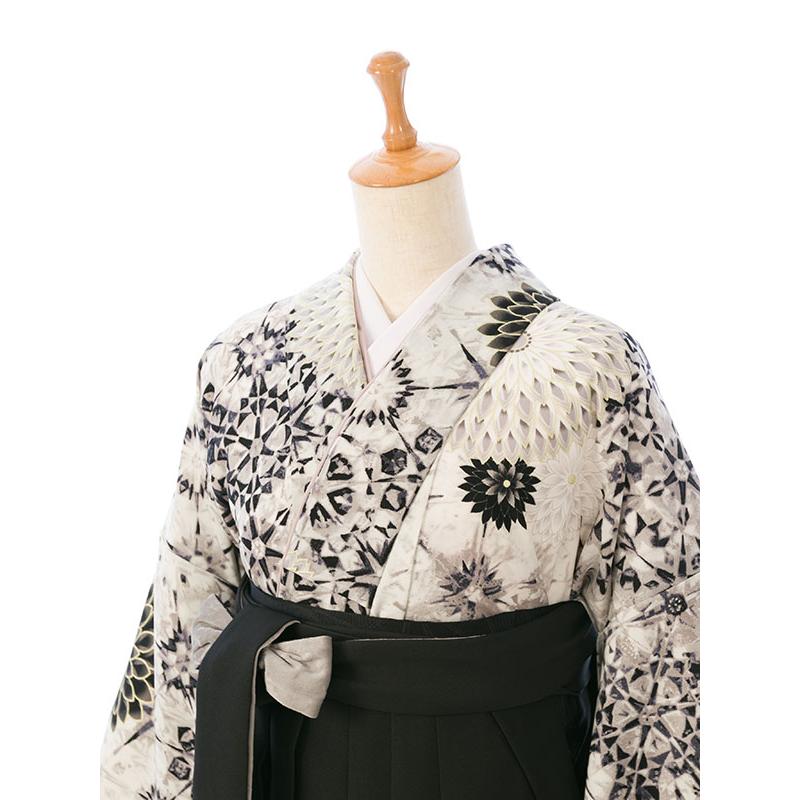 レンタル着物|卒業袴|中村里砂|裄長|163〜168cm|卒業式袴セットレンタル(白系)|卒業袴(普通サイズ)HAGD44Aの画像