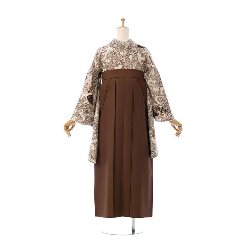 レンタル着物|卒業袴|玉城ティナ|裄長|163〜168cm|卒業式袴セットレンタル(茶色系)|卒業袴(普通サイズ)HAGD51Aの画像