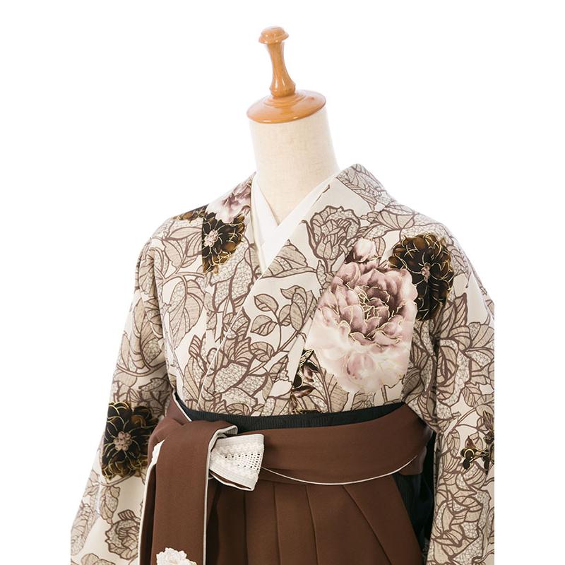 レンタル着物|卒業袴|玉城ティナ|裄長|163〜168cm|卒業式袴セットレンタル(茶色系)|卒業袴(普通サイズ)HAGD51Aの画像