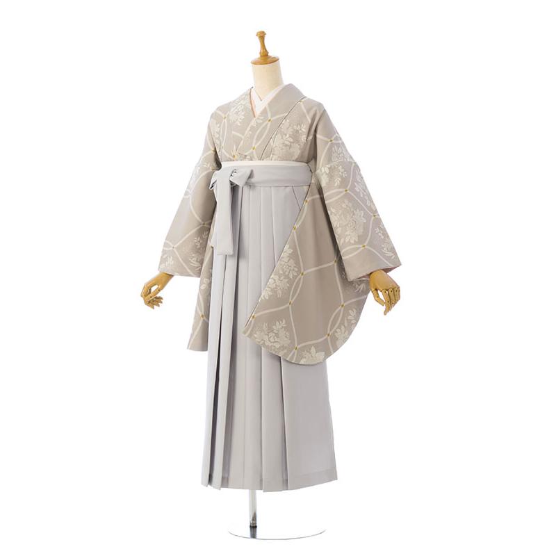 レンタル着物|卒業袴|153〜157cm|卒業式袴セットレンタル(ベージュ系