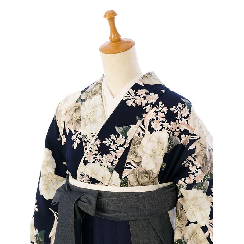 レンタル着物|卒業袴|Heather|158〜163cm|卒業式袴セットレンタル(紺系