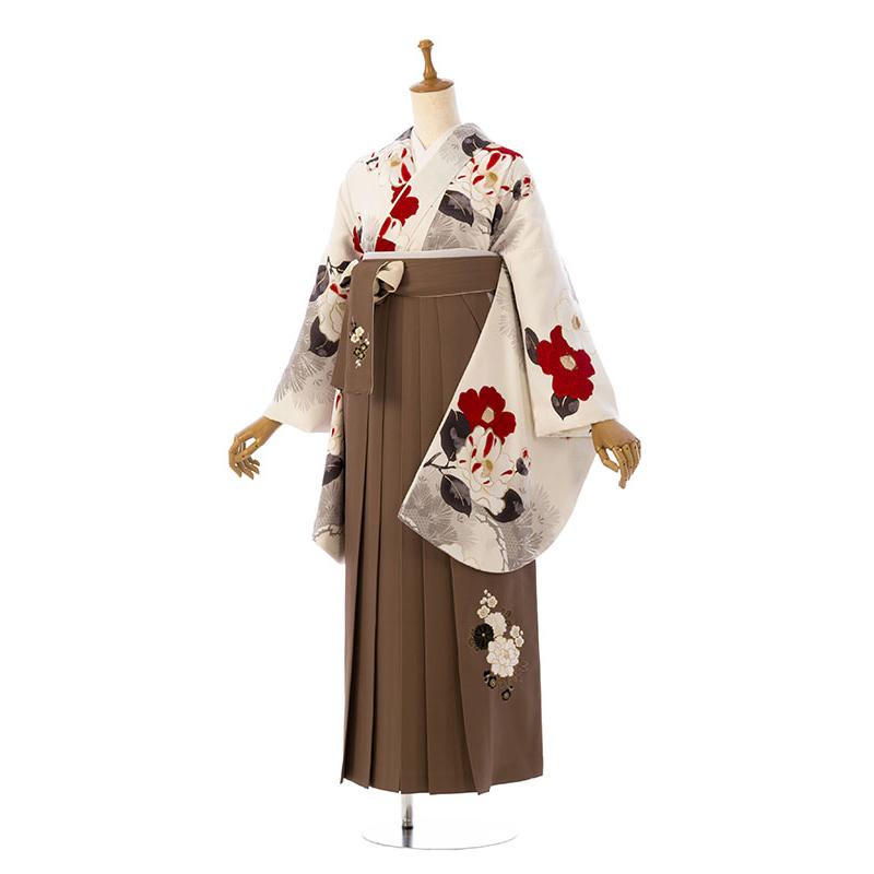 レンタル着物|卒業袴|九重|158〜163cm|卒業式袴セットレンタル(白系