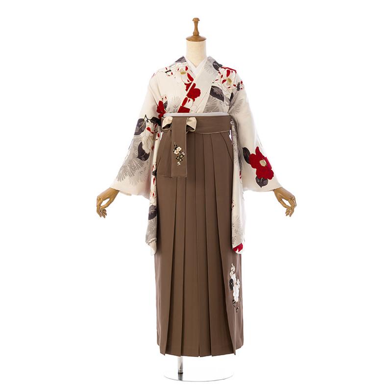 レンタル着物|卒業袴|九重|158〜163cm|卒業式袴セットレンタル(白系