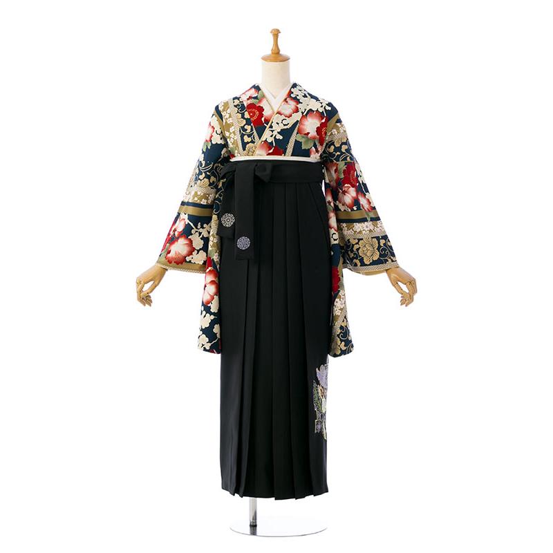 レンタル着物|卒業袴|詩羽|158〜163cm|卒業式袴セットレンタル(緑系