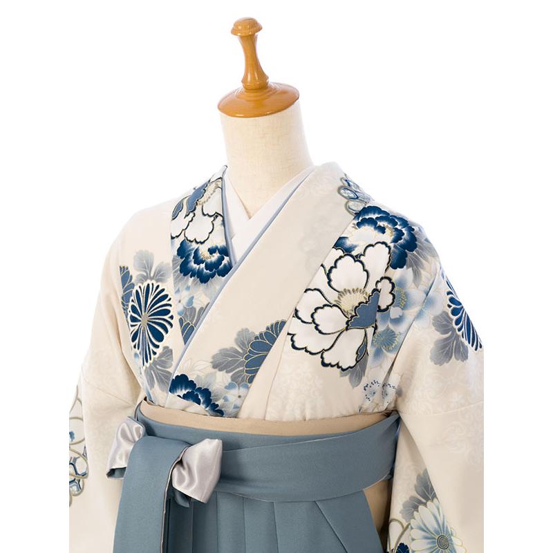 レンタル着物|卒業袴|KANSAI|153〜158cm|卒業式袴セットレンタル(白系)|卒業袴(普通サイズ)HELE36A_HDLE36Aの画像