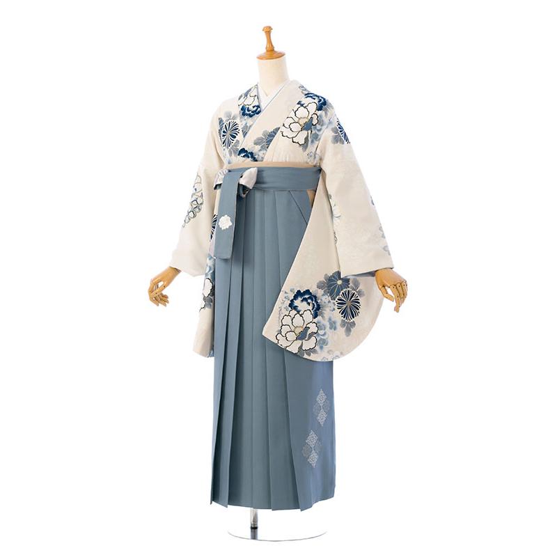 レンタル着物|卒業袴|KANSAI|148〜153cm|卒業式袴セットレンタル(白系