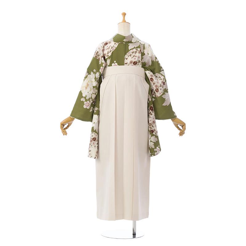 レンタル着物|卒業袴|KANSAI|153〜158cm|卒業式袴セットレンタル(緑系)|卒業袴(普通サイズ)HELE38A_HDLE38Aの画像