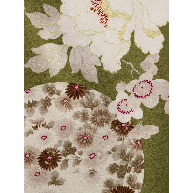 レンタル着物|卒業袴|KANSAI|153〜158cm|卒業式袴セットレンタル(緑系)|卒業袴(普通サイズ)HELE38A_HDLE38Aの画像