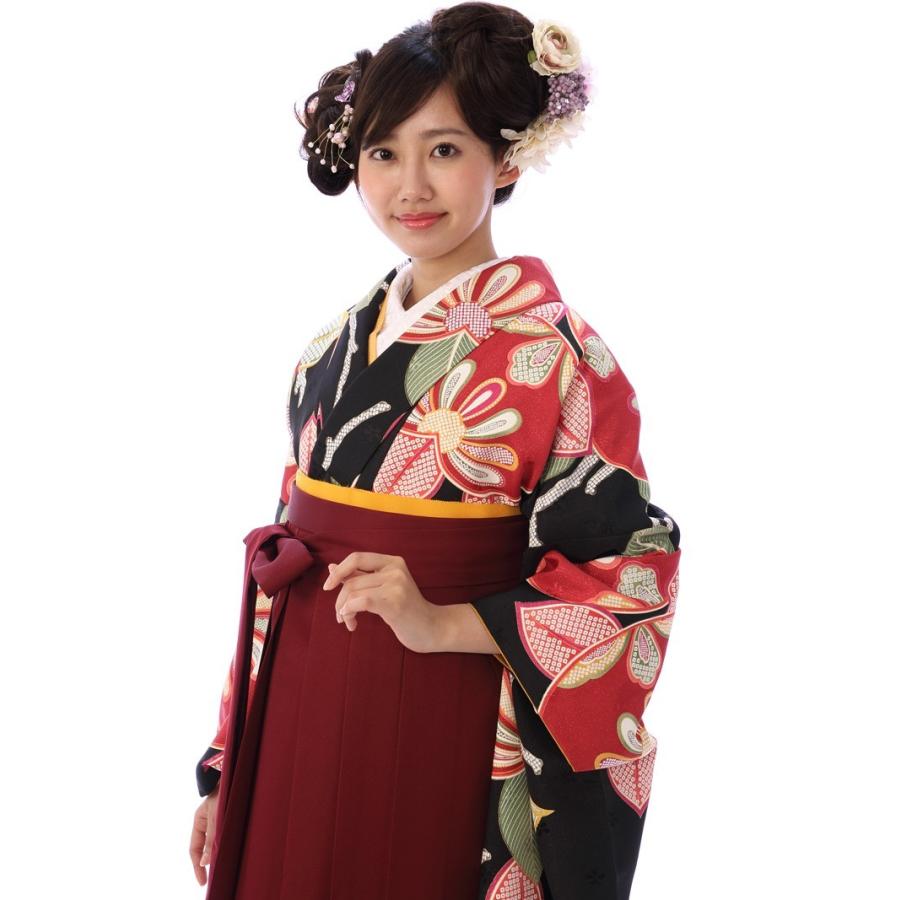 振袖袴レンタル 155〜158cm 17号〜23号 卒業式 袴レンタル ワイドサイズ 80S0201_E-8H001-24-1 8H001