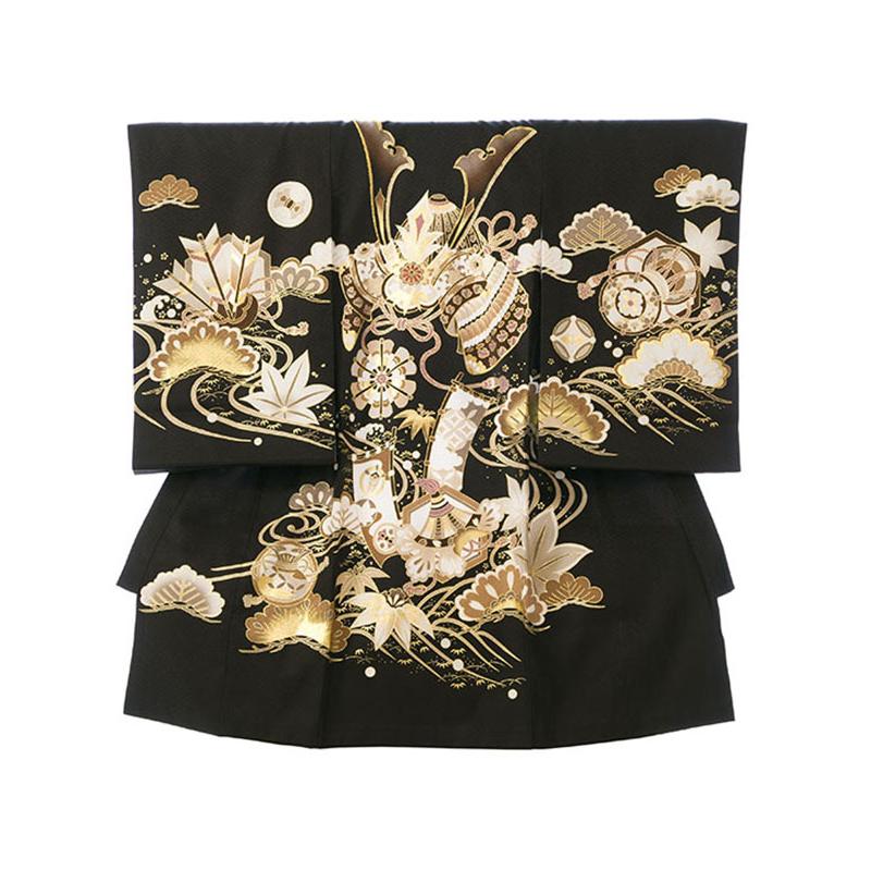 お宮参り 着物レンタル 男児 祝着レンタル 産着 赤ちゃん 着物 男の子用 初節句 子供 きもの よだれかけ 帽子 HALA006