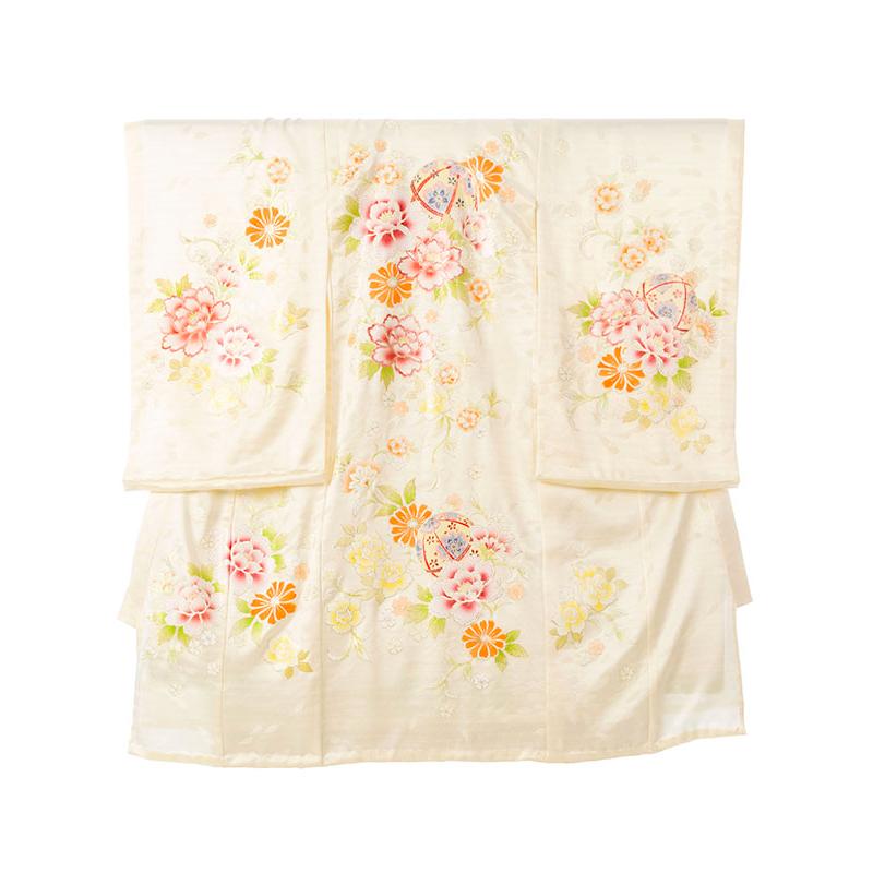 お宮参り|女児産着|着物レンタル|夏用|単衣|お宮参り着物フルセットレンタル(白系)|女の子 HAMA080 | 