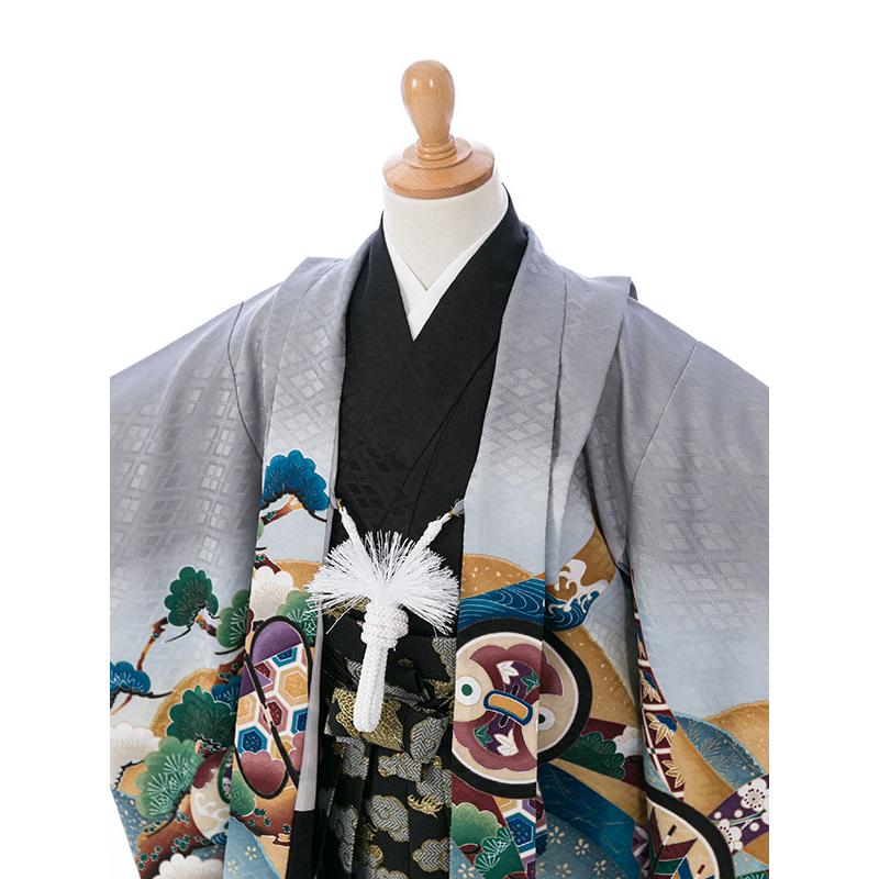 着物レンタル|85〜95cm|2歳|3歳|七五三着物レンタルフルセット(グレー