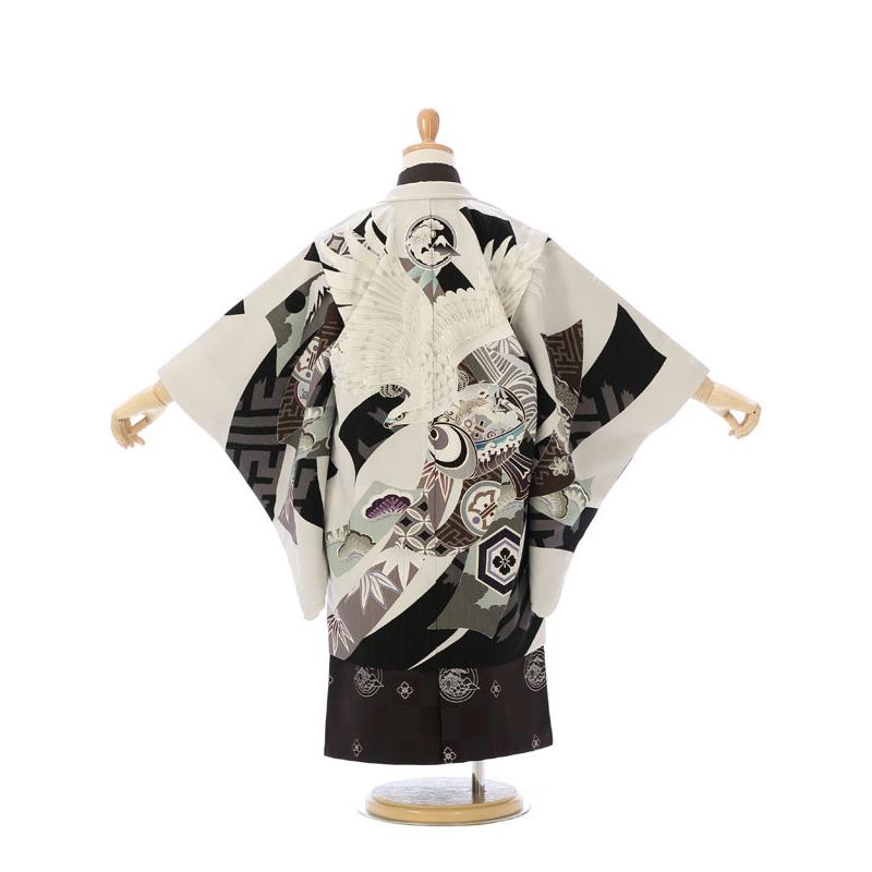 松坂大輔×JAPAN STYLE 七五三着物フルセット(白系)|男の子(5歳) E-5