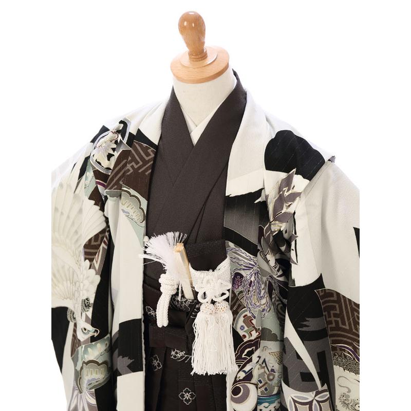 松坂大輔×JAPAN STYLE 七五三着物フルセット(白系)|男の子(5歳) E-5