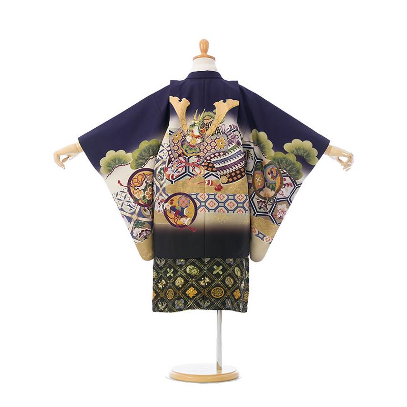 訳あり|レンタル着物|100〜110cm|5歳男|七五三着物レンタルフルセット