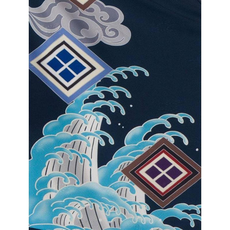 人気ブランド 5歳｜龍柄の七五三着物レンタルフルセット（ブルー系 ）｜