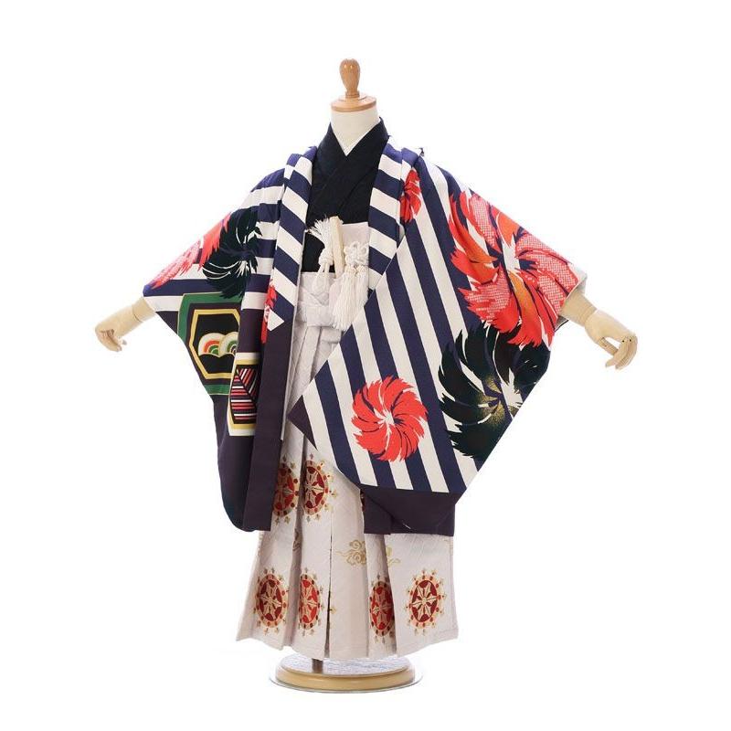 ミニ5歳 花わらべ｜七五三着物レンタルフルセット（パープル系