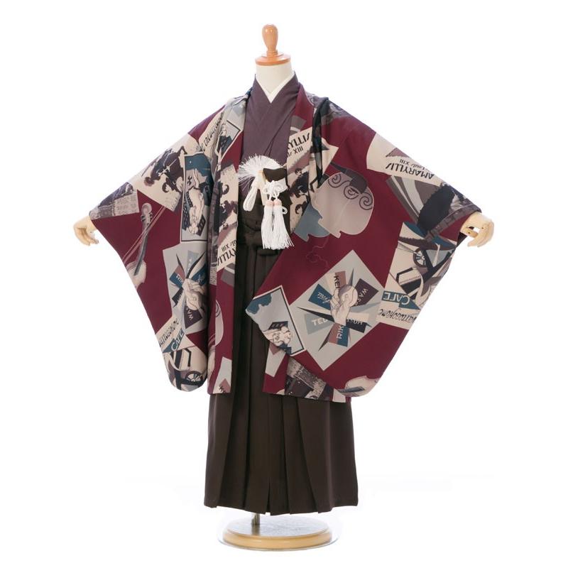 式部浪漫 アンティーク｜七五三着物レンタルフルセット（茶系