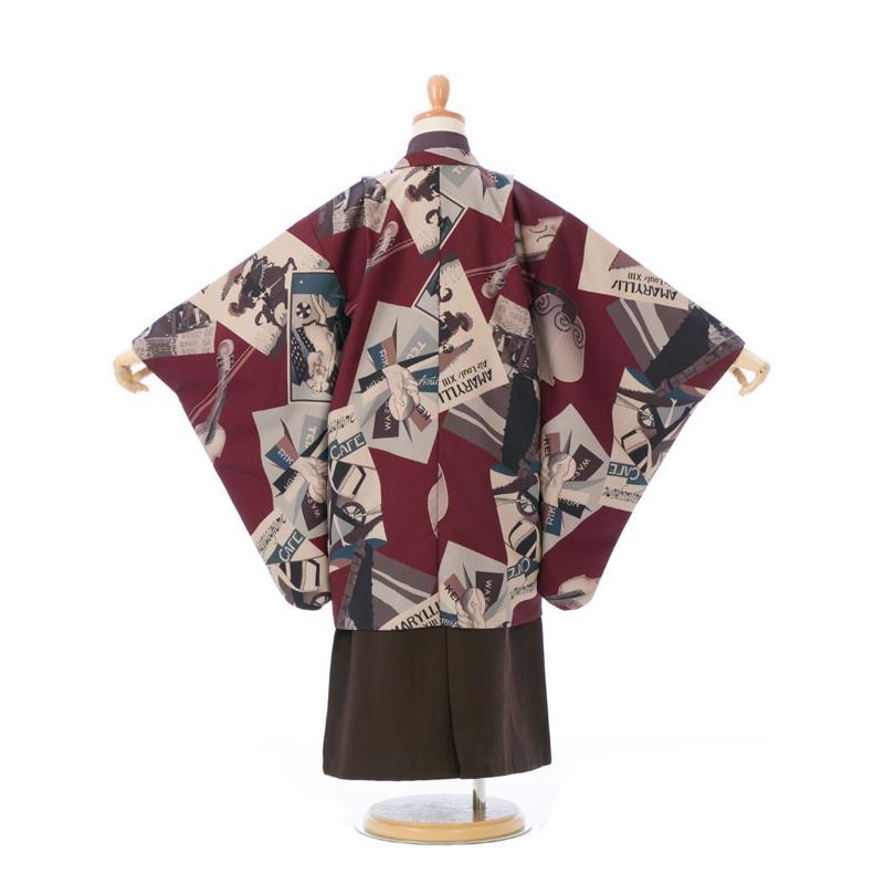 式部浪漫 アンティーク｜七五三着物レンタルフルセット（茶系