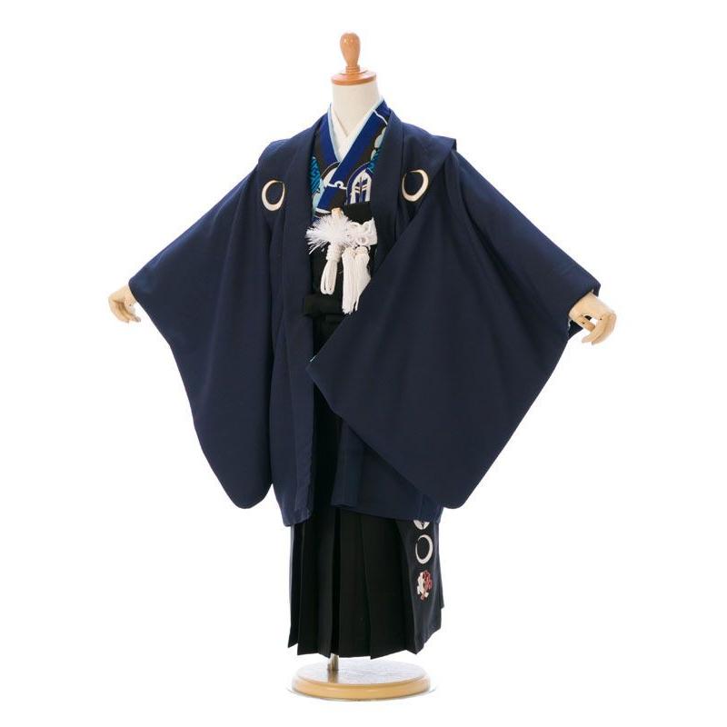 卒園袴｜七五三着物レンタルフルセット（ブルー系 ）｜男の子(五歳