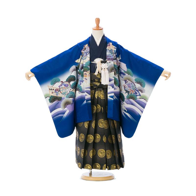 七五三 5歳 男の子 着物 753 男 フルセットレンタル 簡単着付け