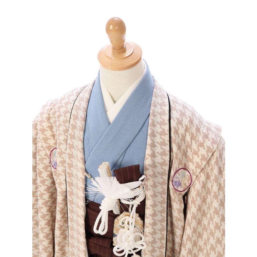 5歳男の子 着物 七五三着物レンタルフルセット(ベージュ系 )|男の子(五