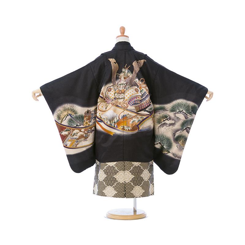 【美品ですが訳あり品】七五三 兜 和装着物袴10セット 兜 絵巻 松 七五三 5歳着物レンタル 着物 貸衣装 送料無料 5才 袴