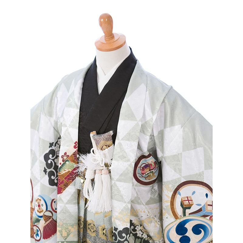 6歳〜8歳|120〜130cm|ジュニア着物レンタルフルセット(グリーン系