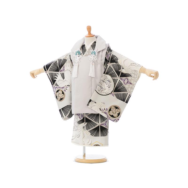 七五三 3歳きもの 被布セット レンタル処分品 JAPAN STYLE JAPANSTYLE|七五三 着物 3歳|被布着物セットレンタル(グレー系