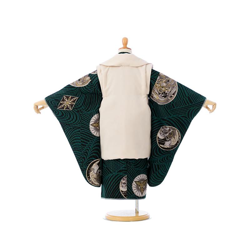 JAPAN STYLE|レンタル|被布セット|90〜100cm|七五三 着物 3歳 男|被布