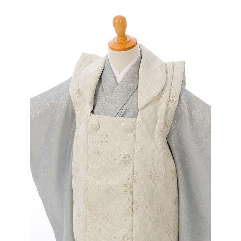 ぷちぷり|着物レンタル|被布セット|90〜100cm|七五三 着物 3歳 男|被布着物セットレンタル(青系)|男の子(三歳　被布) HAOH097 |  | 03