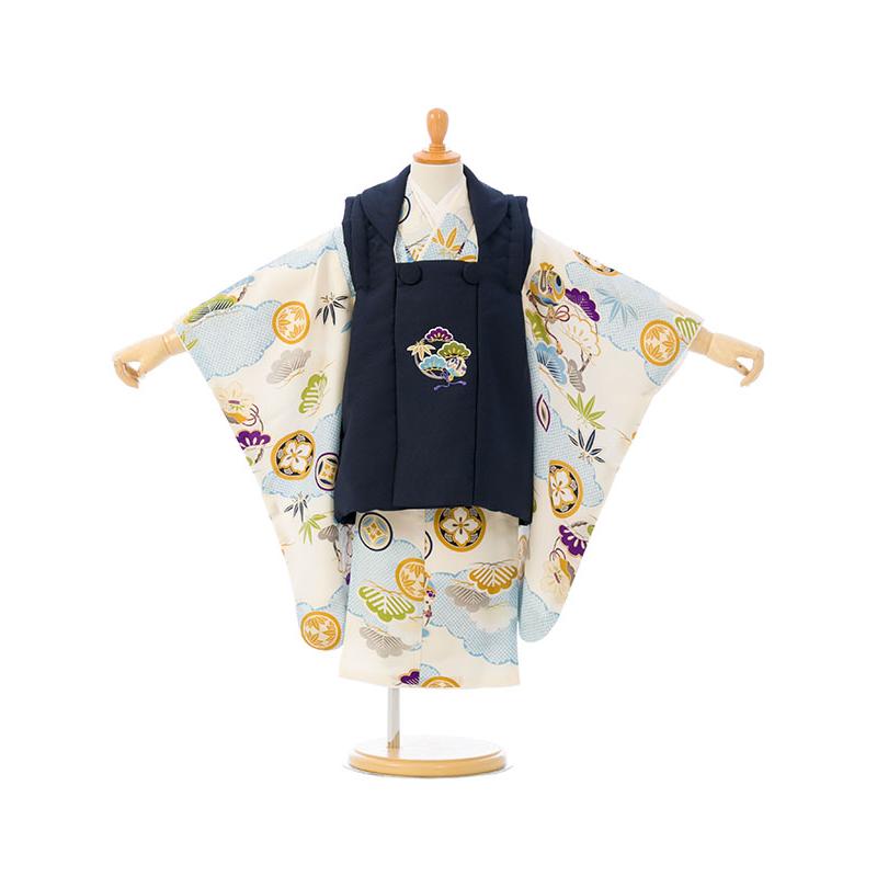 七五三 ３歳着物男の子被布セット 90-100cm 着物レンタル|被布セット|90〜100cm|七五三 着物 3歳 男|被布