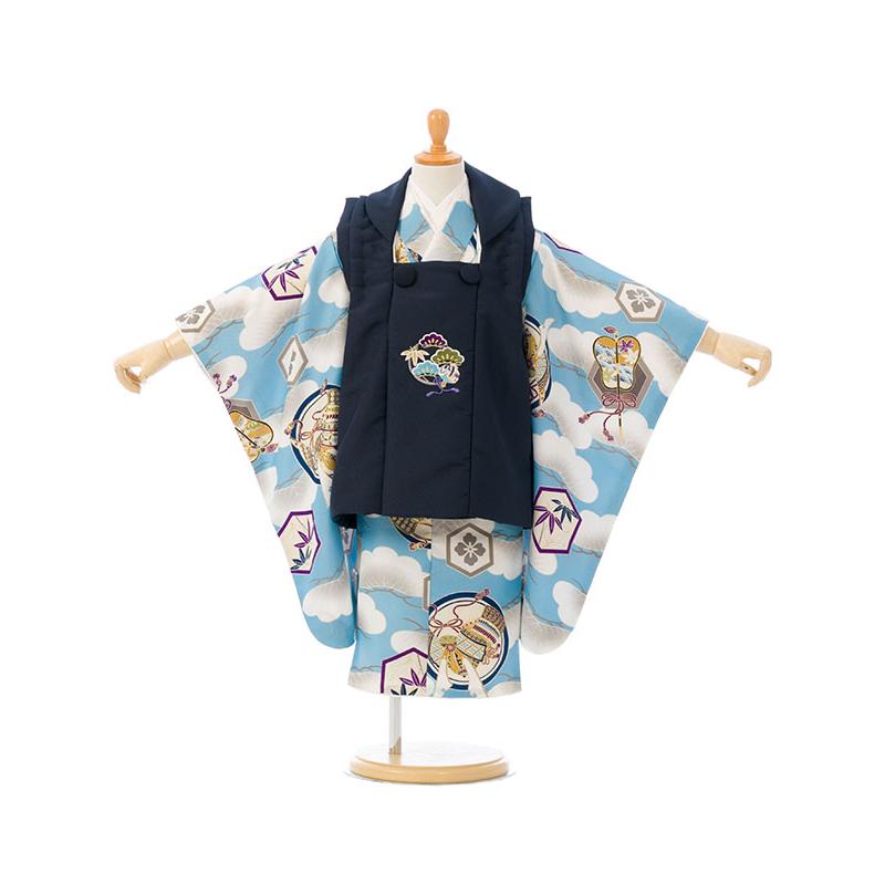 七五三 ３歳着物男の子被布セット 90-100cm 着物レンタル|被布セット|90〜100cm|七五三 着物 3歳 男|被布