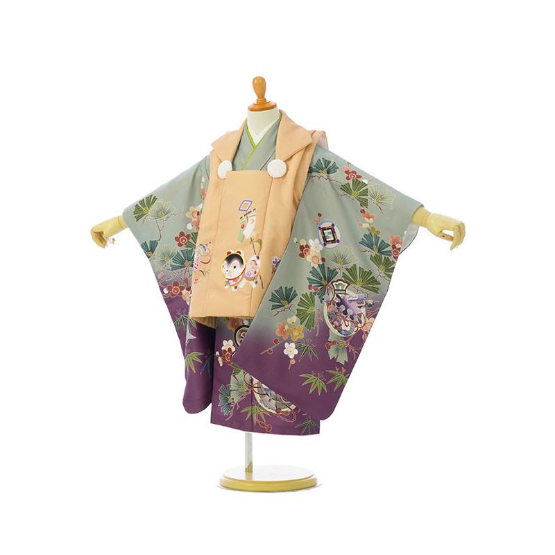 陽気な天使|着物レンタル|被布セット|90〜100cm|七五三 着物 3歳 男