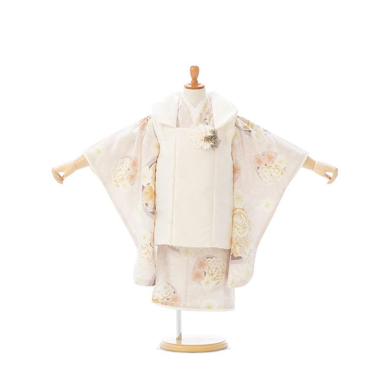 ぷちぷり|被布| 七五三着物3歳 女の子(被布)フルセット(ピンク系