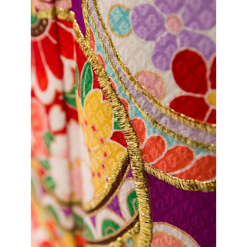 レンタル着物|7歳女の子|花うさぎ|110〜120cm|七五三着物レンタルフル