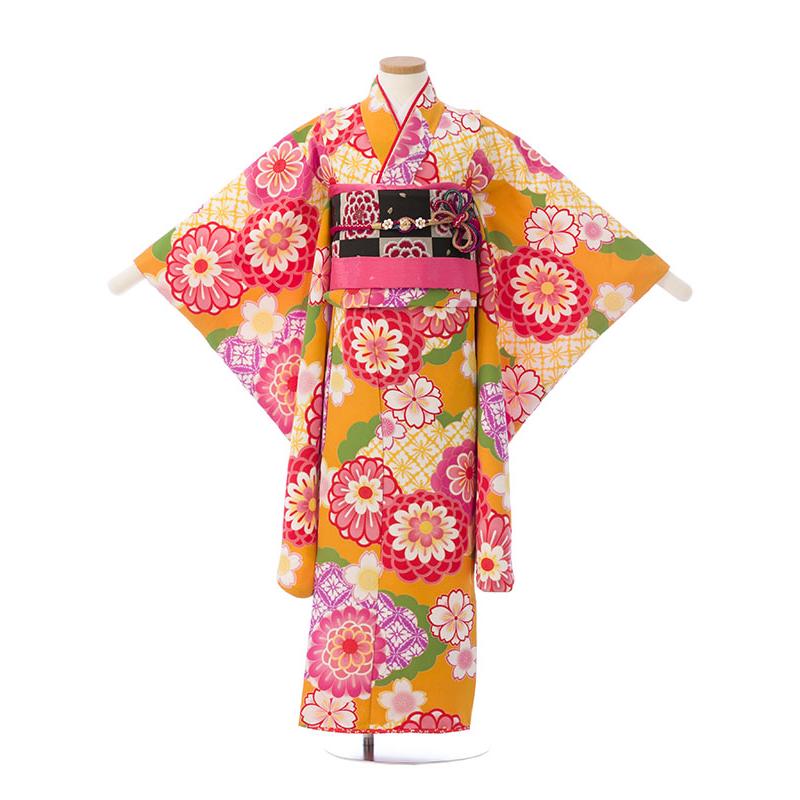 レンタル着物|7歳女の子|花わらべ|110〜120cm|七五三着物レンタルフル