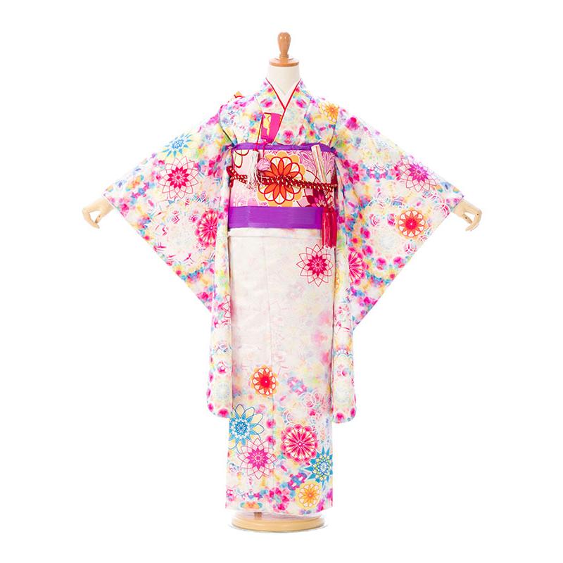 篠原ともえ｜七五三着物レンタルフルセット（白系）｜女の子（七歳