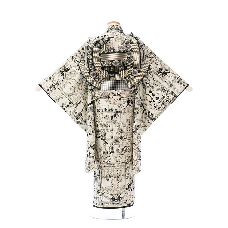 シュセット|115〜125cm|七五三着物レンタルフルセット(白系)|女の子(七