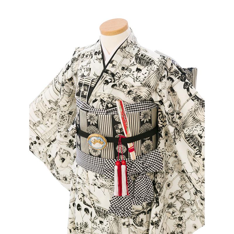 シュセット|115〜125cm|七五三着物レンタルフルセット(白系)|女の子(七