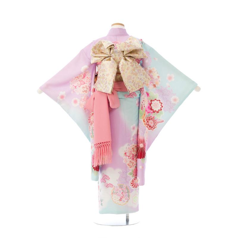 七五三○七五三着物○7歳○女の子○着物○子供着物○キッズ着物○レンタル品 楽天市場】正絹 七五三 7歳 着物セット 女の子 橘梅 オフ