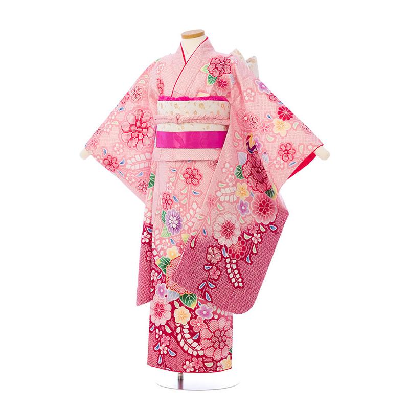お買い得品♡七五三　7歳　女の子　フルセット　一式　ピンク系 レンタル着物|7歳女の子|115〜125cm|七五三着物レンタルフルセット