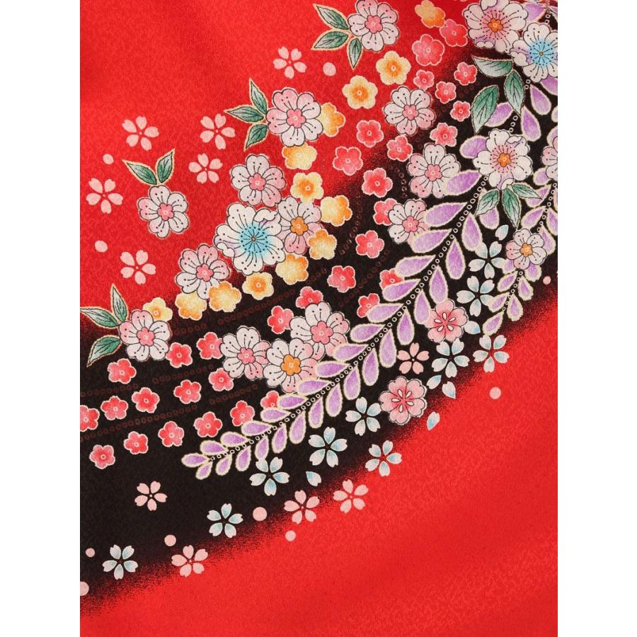 七五三 着物 7歳 フルセット 着物 7歳 辻が花柄の七五三着物レンタル