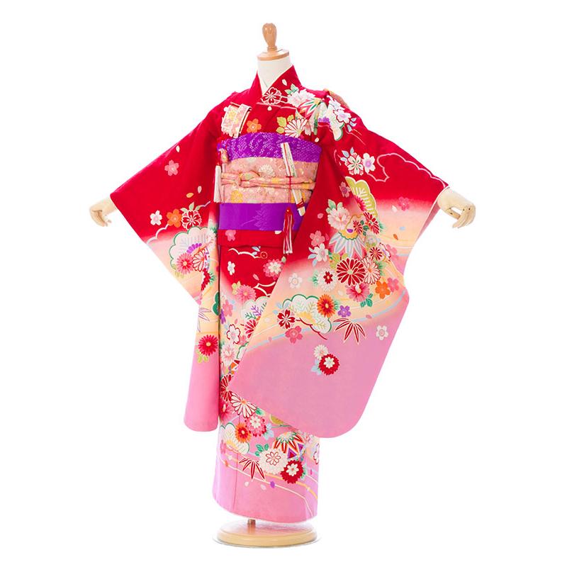 7 8 赤 ピンク地 松竹梅 古典柄 七五三 7歳 女の子 お揃いコーデ 貸衣装 七五三フルセット付 簡単な着せ方マニュアル付 結婚式 Hap78 E きものレンタル Yahoo 店 通販 Yahoo ショッピング