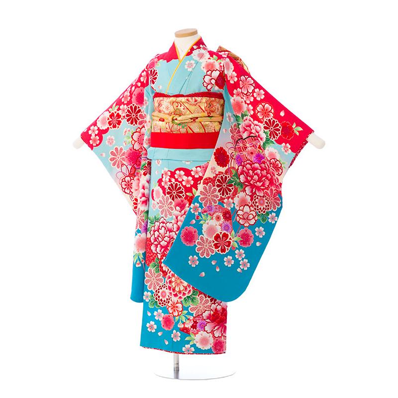 七五三 着物 セット　120サイズ レンタル着物|7歳女の子|FROM京都|110〜120cm|七五三着物レンタルフル