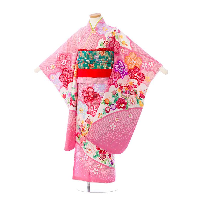 七五三 着物 セット　120サイズ レンタル着物|7歳女の子|陽気な天使|110〜120cm|七五三着物レンタル