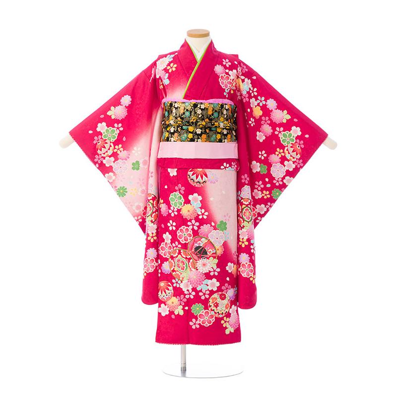 レンタル着物|7歳女の子|椿姫|110〜120cm|七五三着物レンタルフル