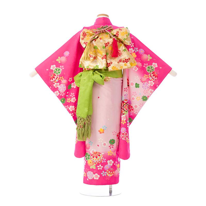 レンタル着物|7歳女の子|椿姫|110〜120cm|七五三着物レンタルフル