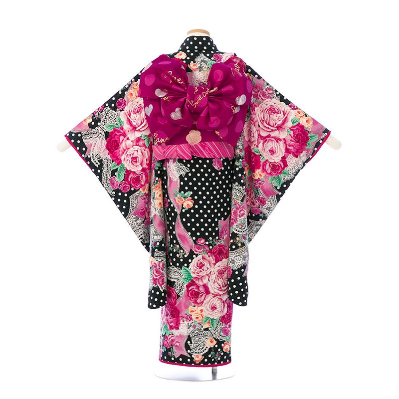 メゾピアノ　七五三　7才着物フルセット mezzo piano Mezzo Piano|110〜120cm|七五三着物レンタルフルセット(黒